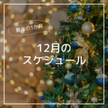 12月の予定